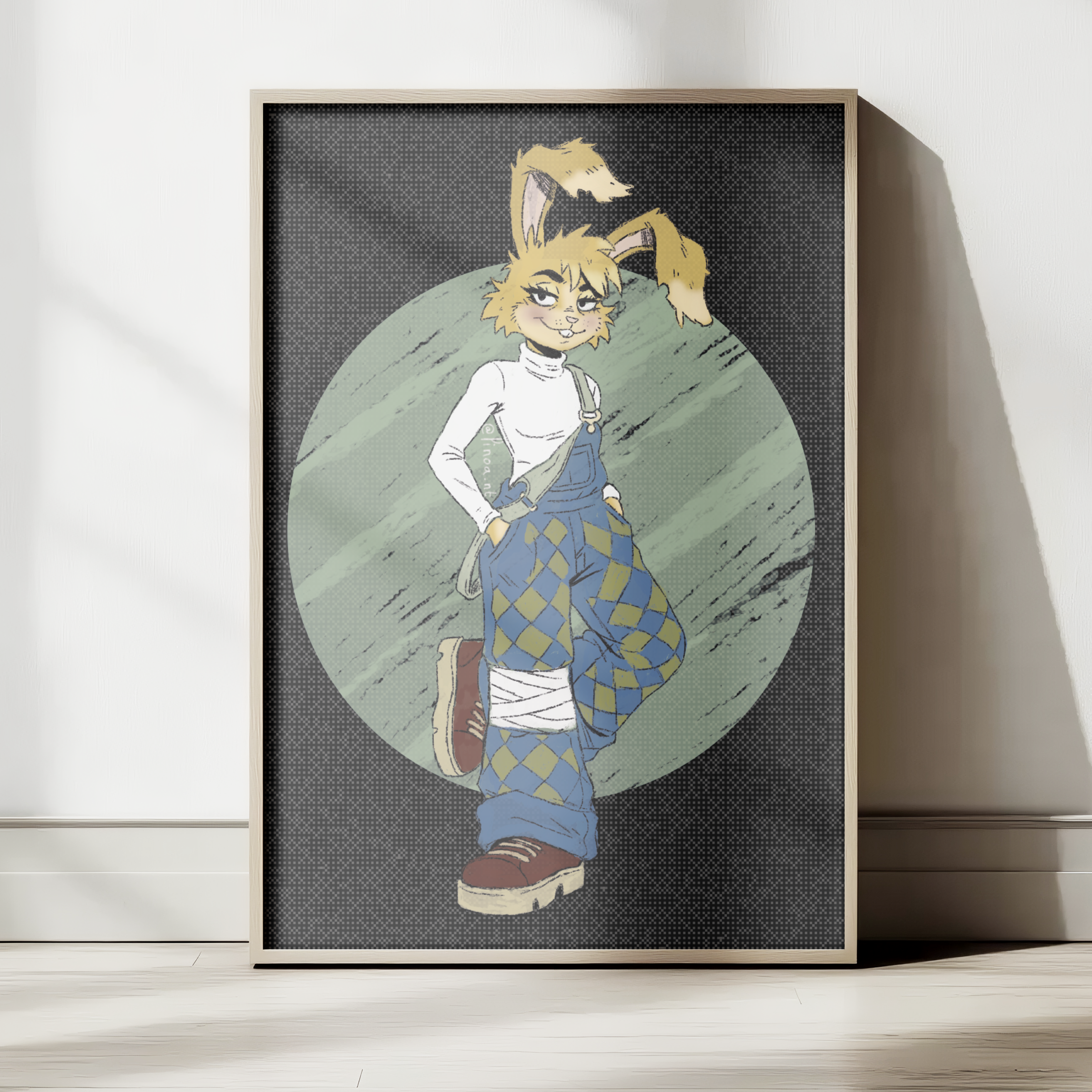 Esther la Lapine (debout)  – Illustration A3