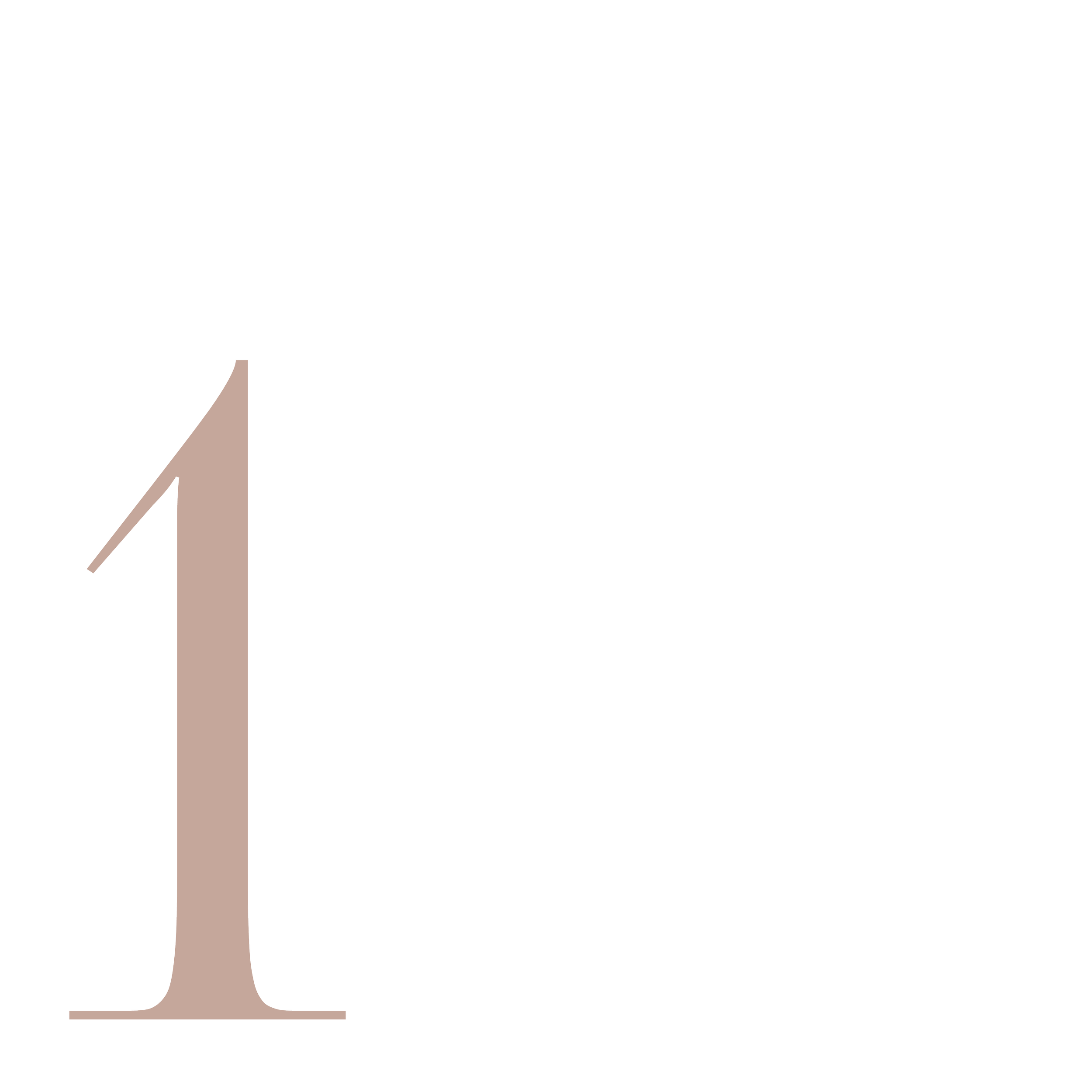 Black and beige illustration of a tall number 1 with a small hand pointing at it.