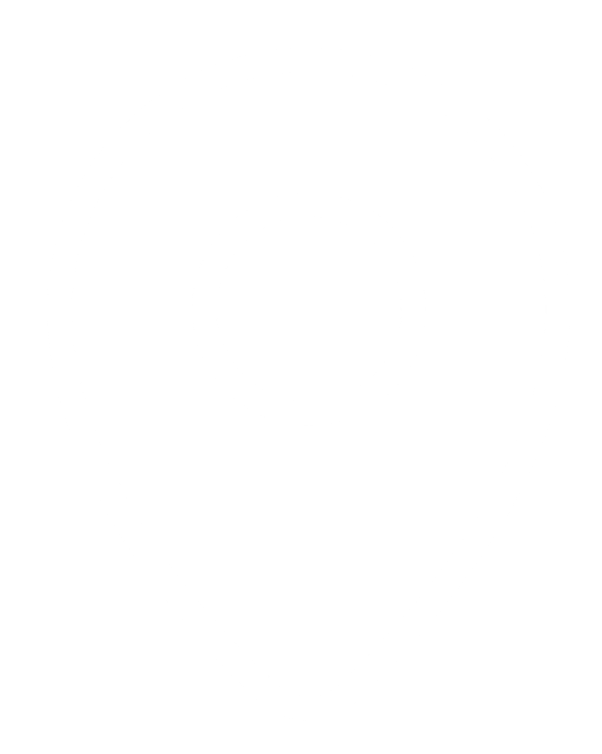 Black and white icon of a location pin with a circle inside.