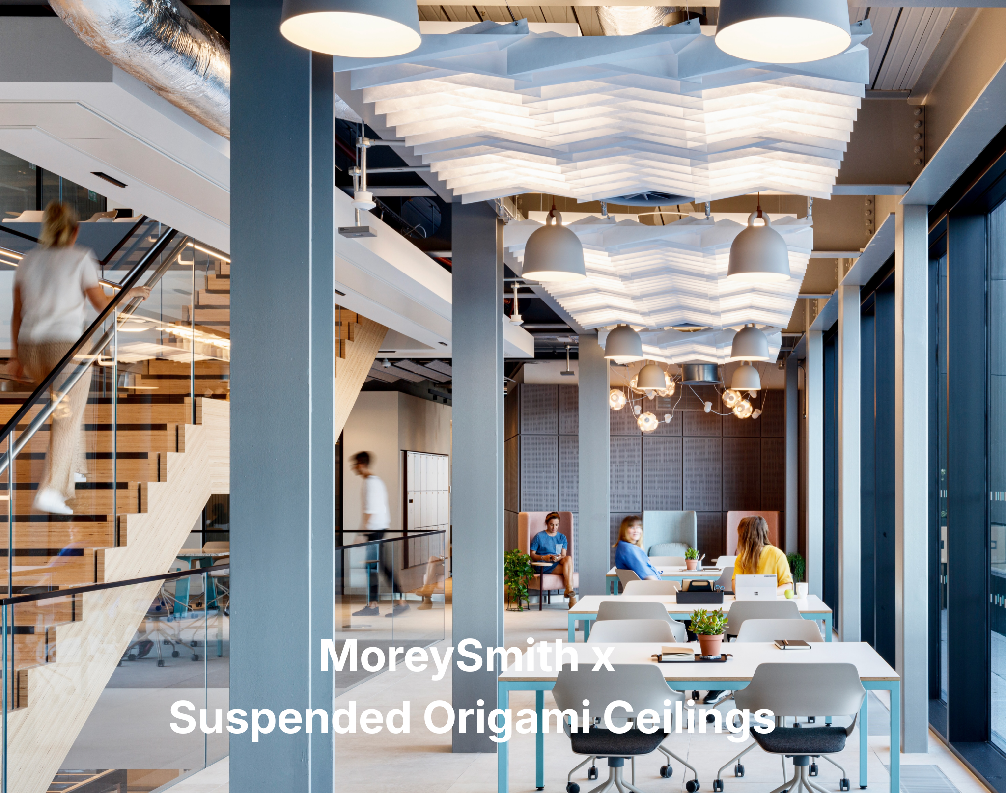 MoreySmith x Suspended Origami Ceilings