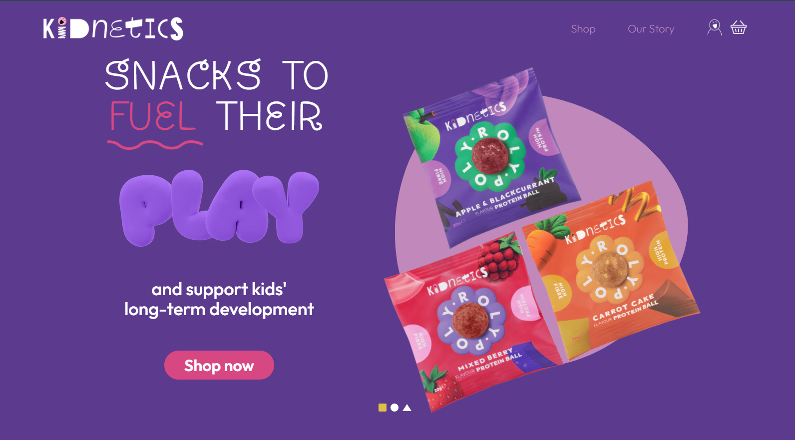 Kidnetics homepage