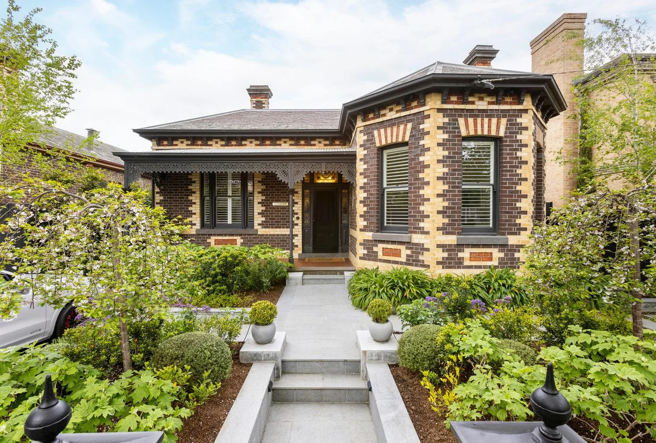 Armadale period Victorian home exterior and gardens, illustrating the home’s heritage character and context.