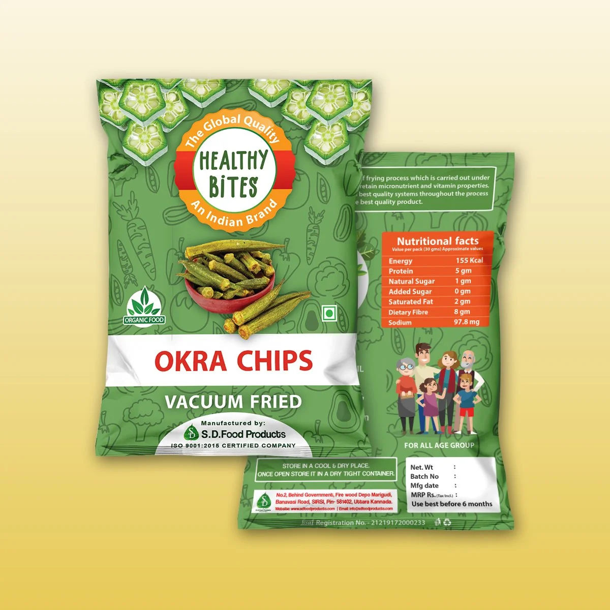 Healthy Bites - Okra Chips
