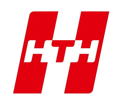 Logo med rødt og hvidt design, der indeholder bogstaverne 'HH' eller 'H H' i midten.