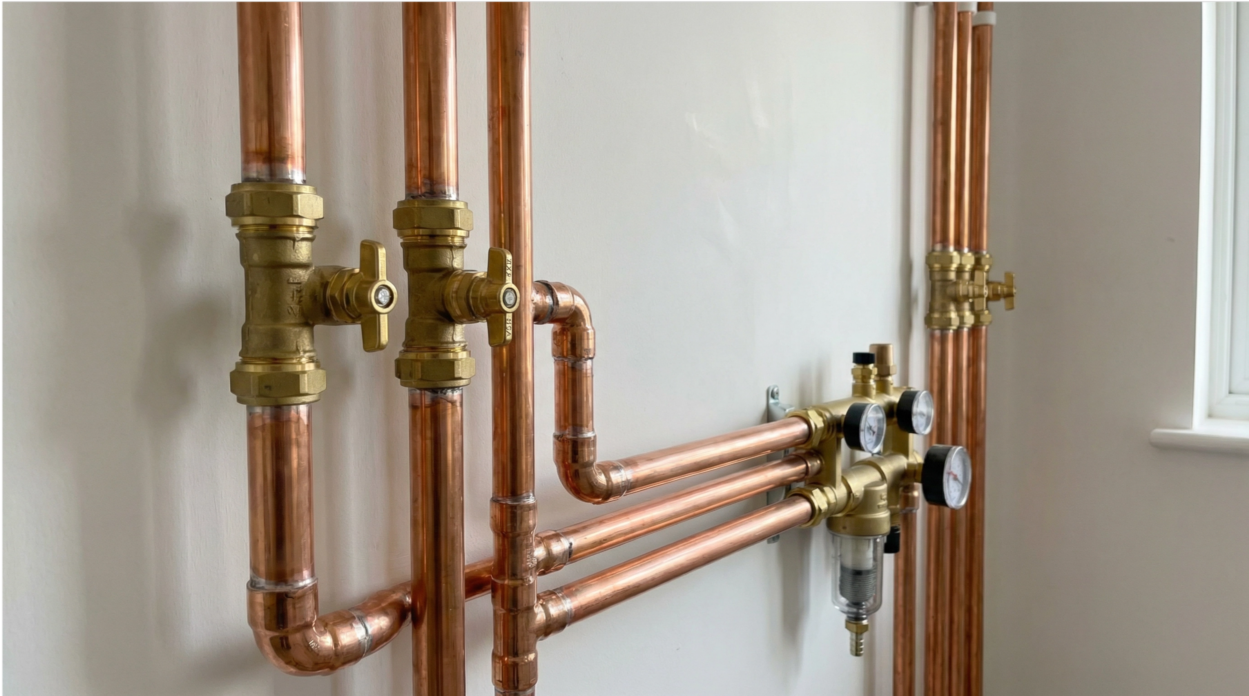 CV installatie Amsterdam, koperen leidingen, verwarmingssysteem, installatietechniek Amsterdam, duurzame verwarming