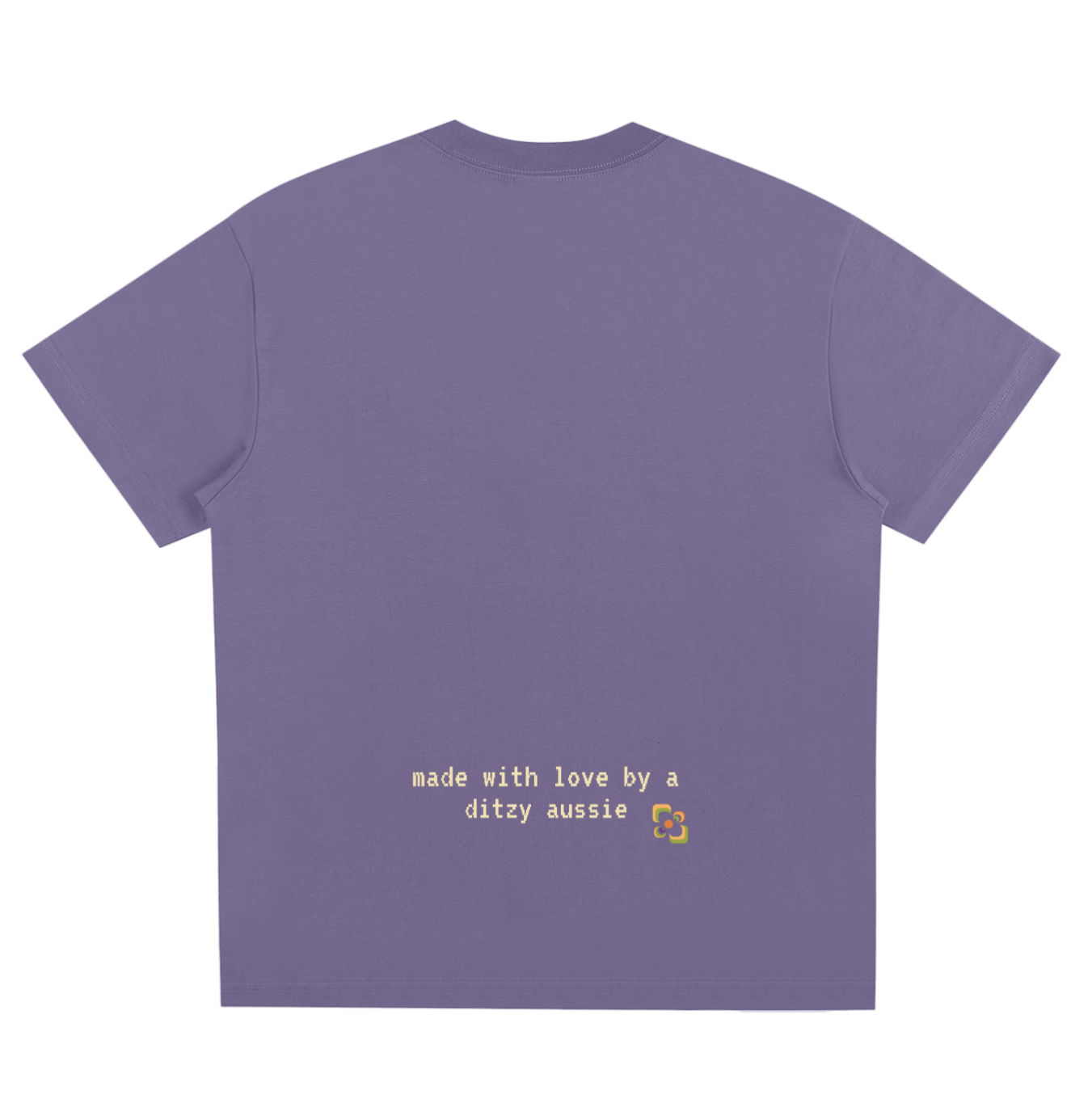 High 5 Hella D tee Purple (Back).png
