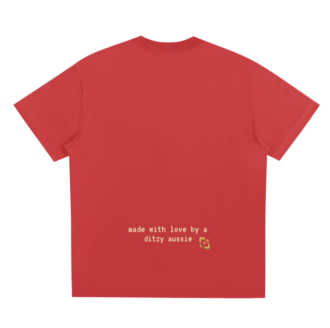 High 5 Hella D tee Red (back).png
