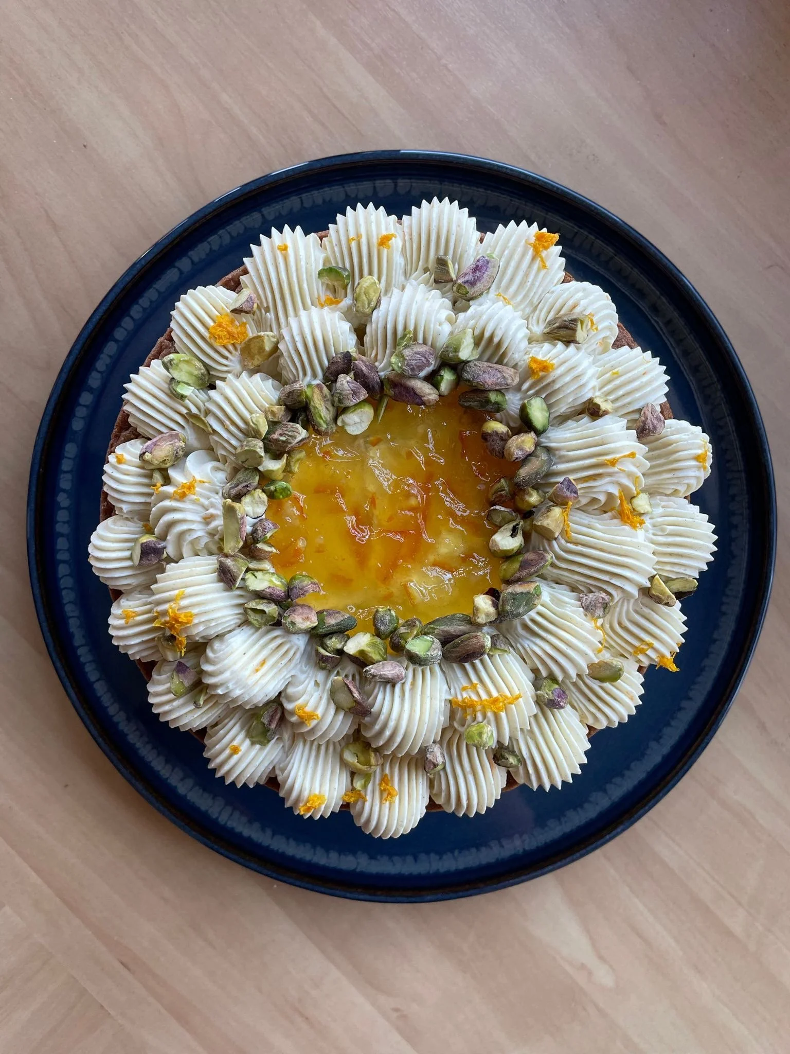 Carrot Cake met Sinaasappel/Kardemomtopping