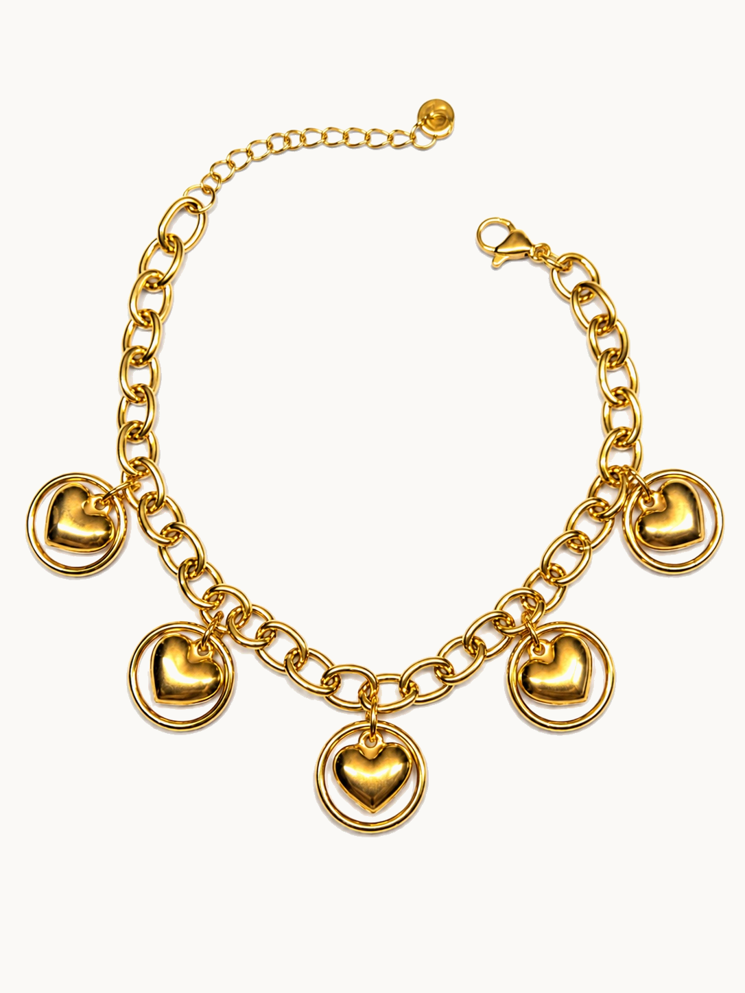 Golden Heart Charm