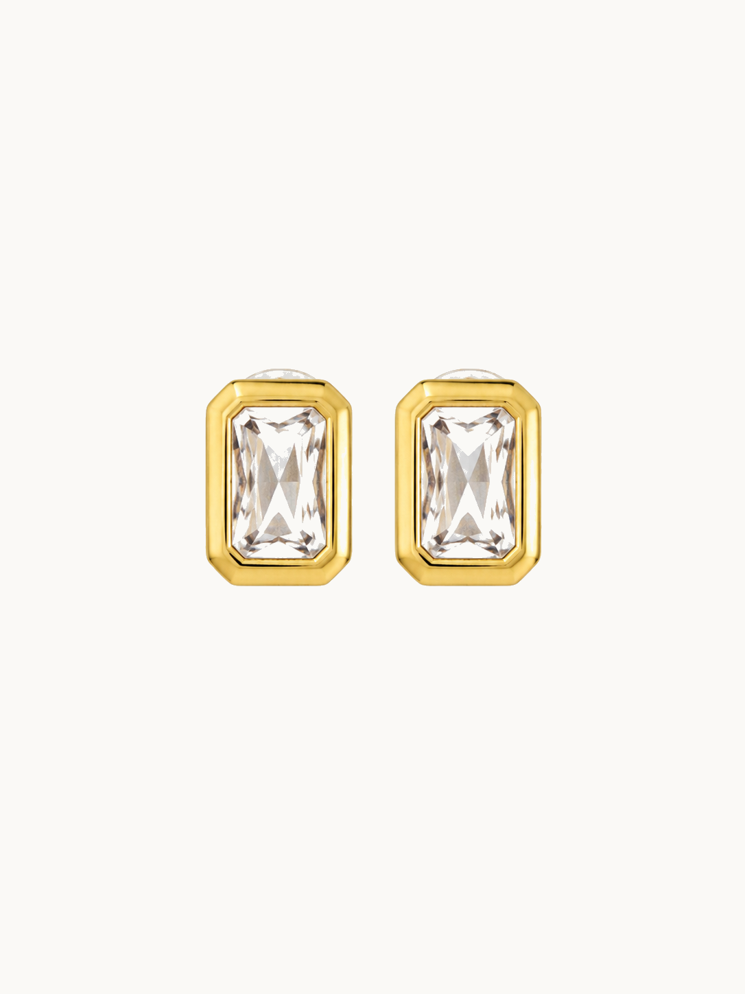 Baguette Crystal Hoop