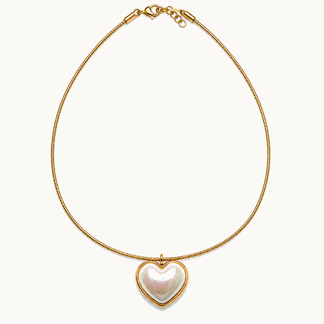 Pearl Heart Choker