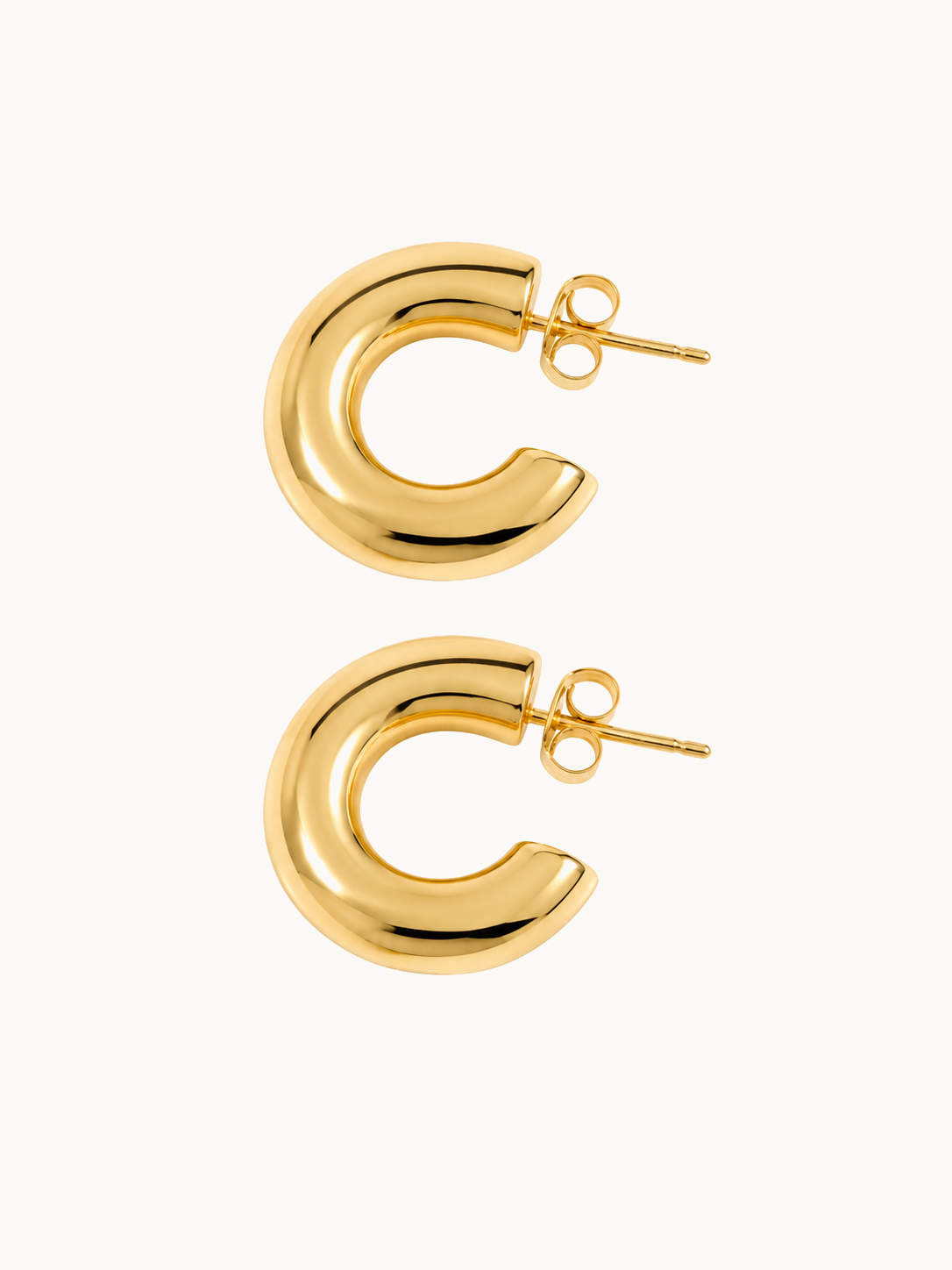 Chunky Gold C-Hoop
