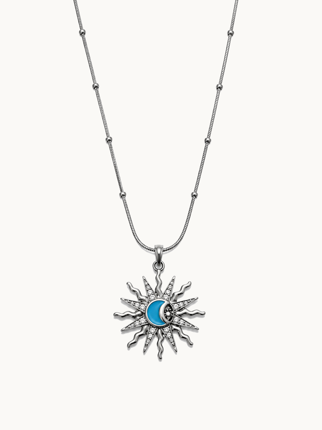 Celestial Sun & Moon  Silver