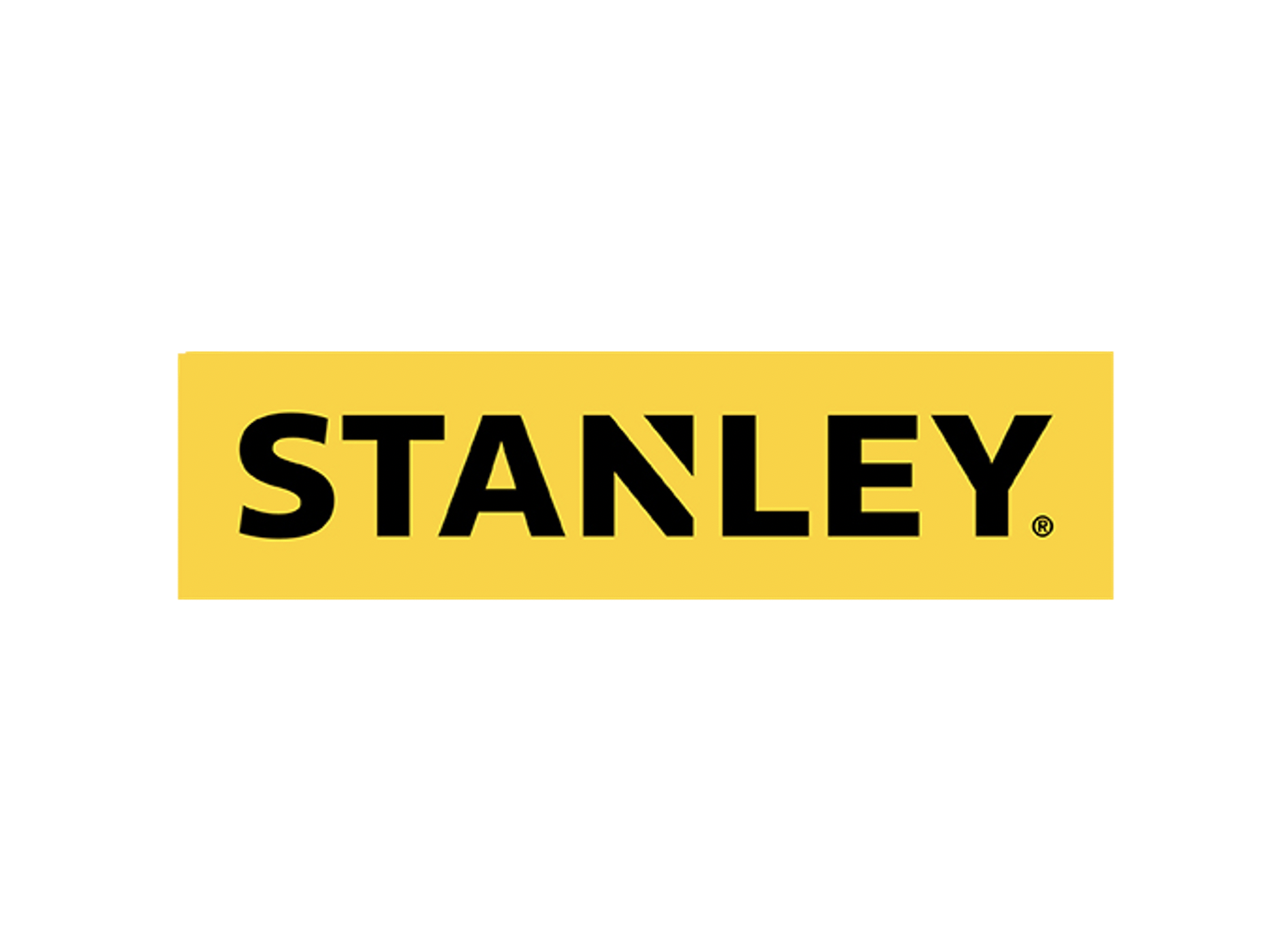 The Stanley logo with black text on a yellow background.