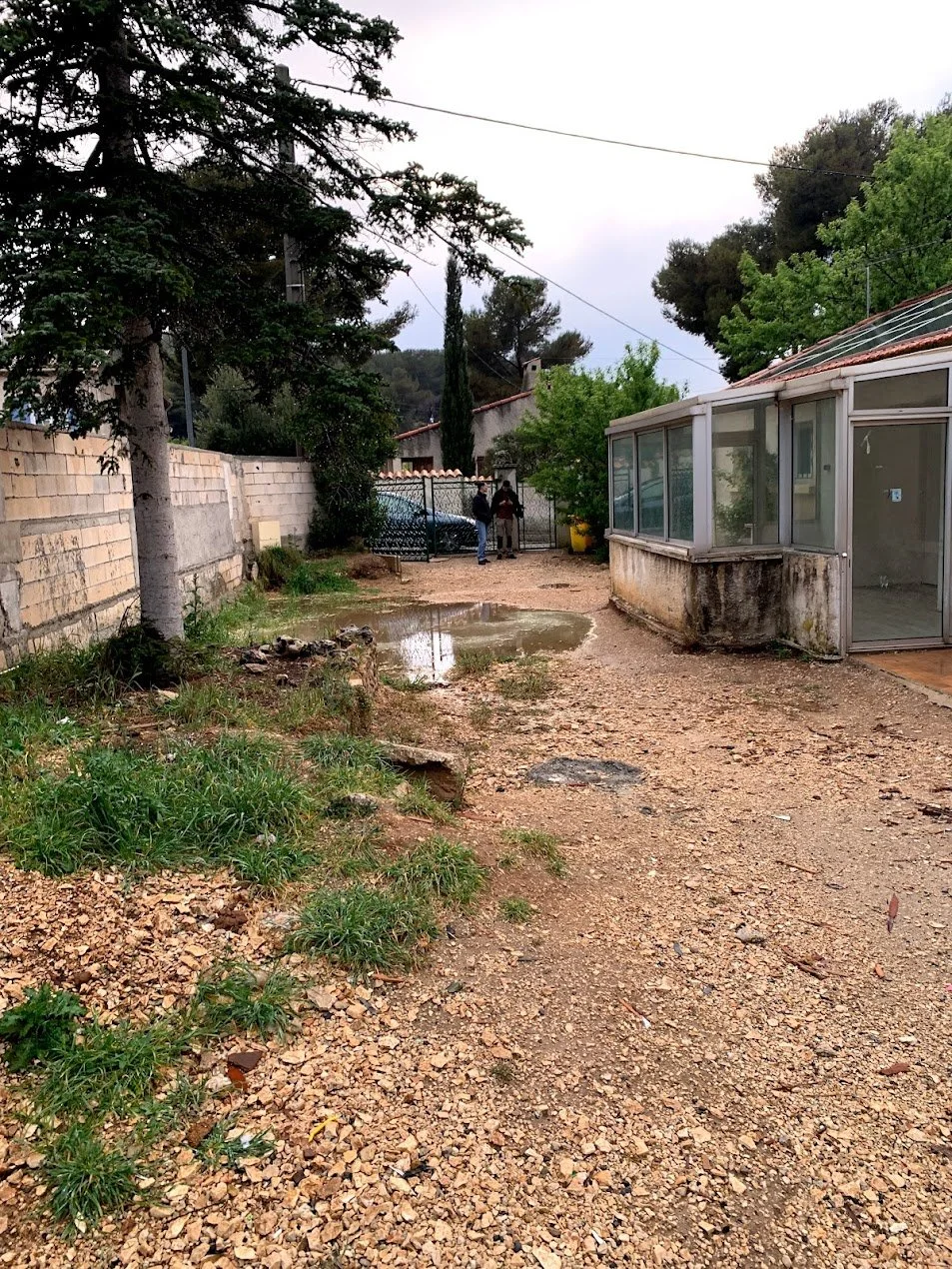 Avant pose de gazon en plaque