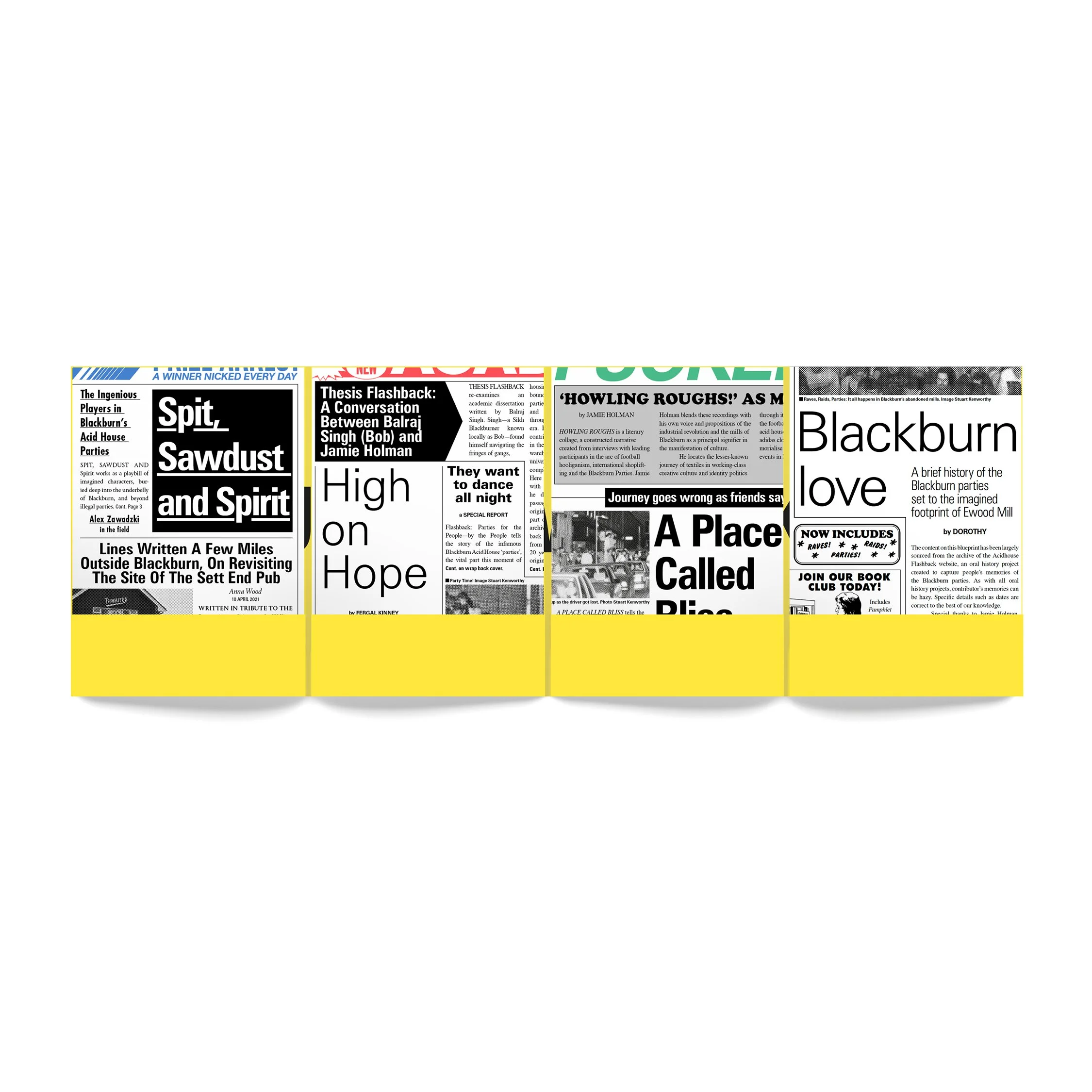 Flashback Uncultured Creatives Rough Trade Books Jamie Holman Publication. Acid house Blackburn Parties book