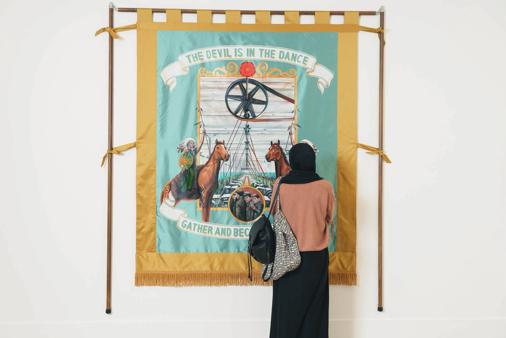 The Devil Dance Is in the Dance -banner trades unionJamie holman