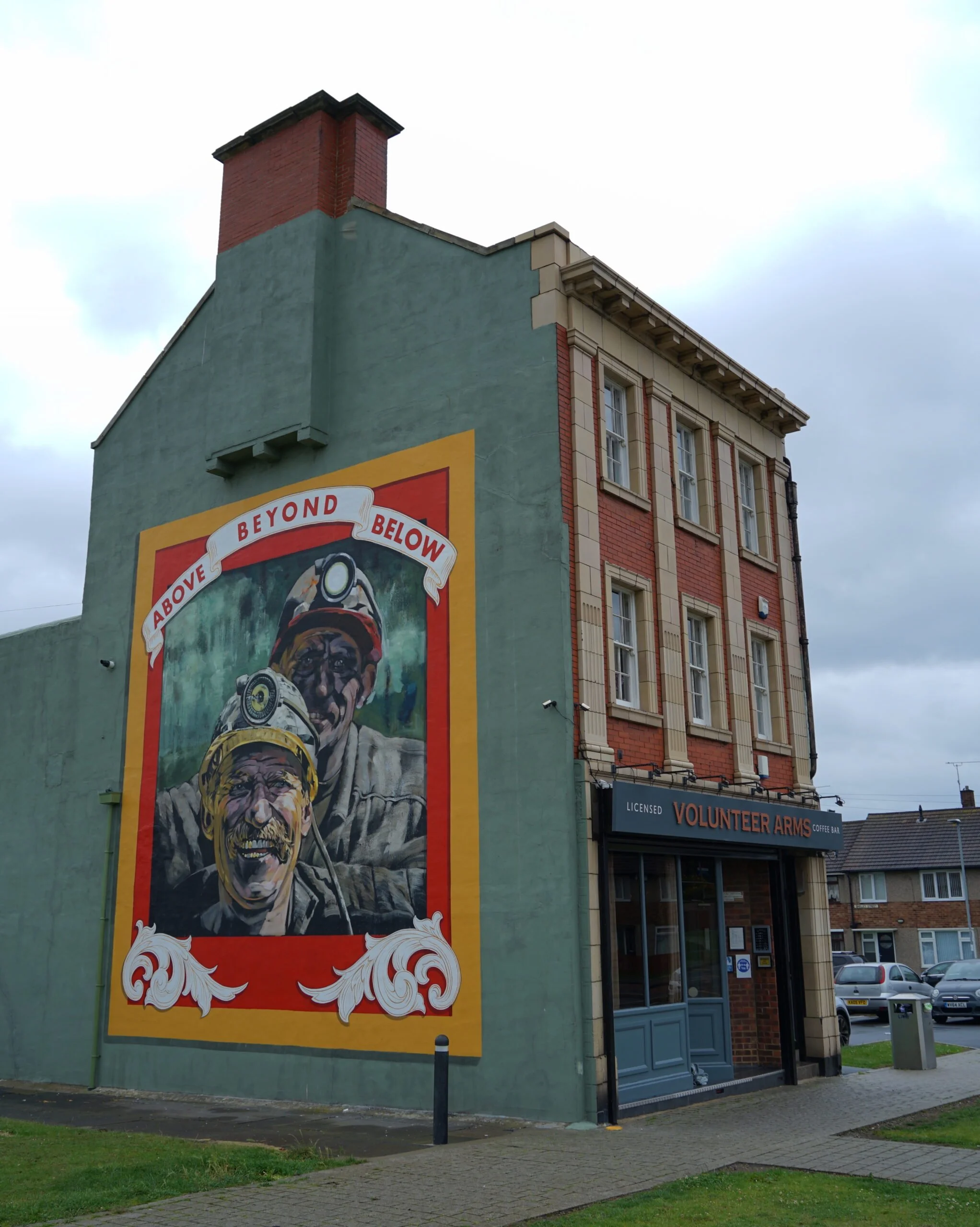 Above Below Beyond Durham miners banners