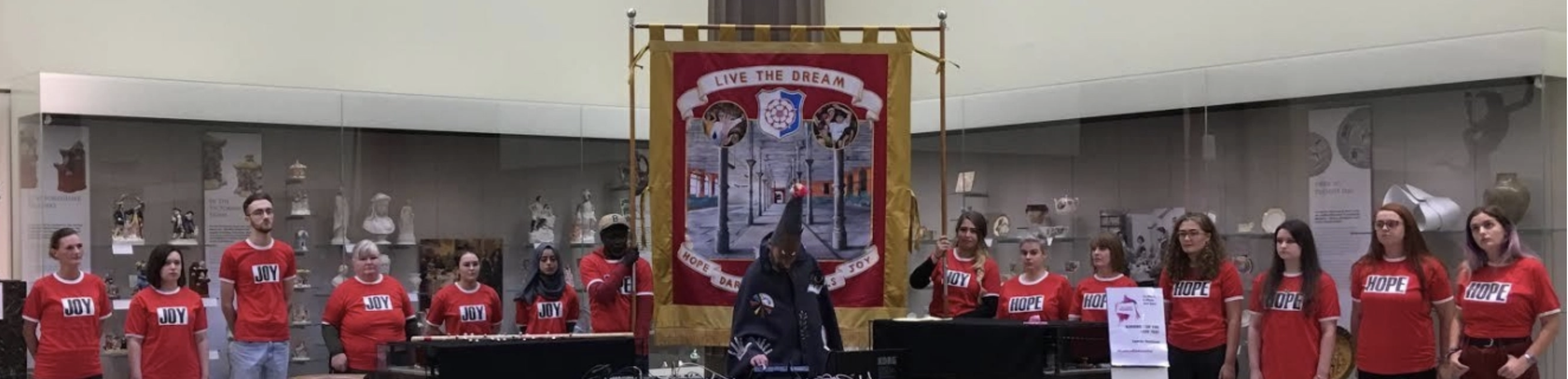 Live the Dream banner parade event The Harris Jamie Holman