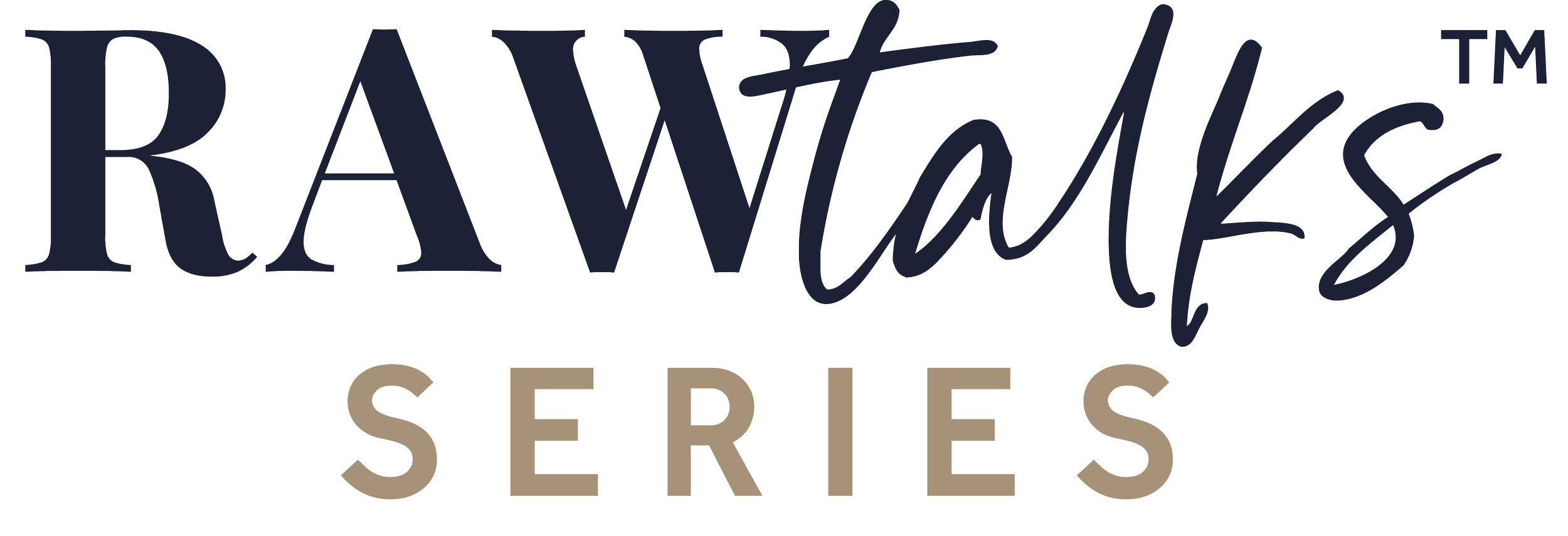 Rawlings Series logo with the word 'RAWLINGS' in navy blue cursive and 'SERIES' in beige block letters underneath.