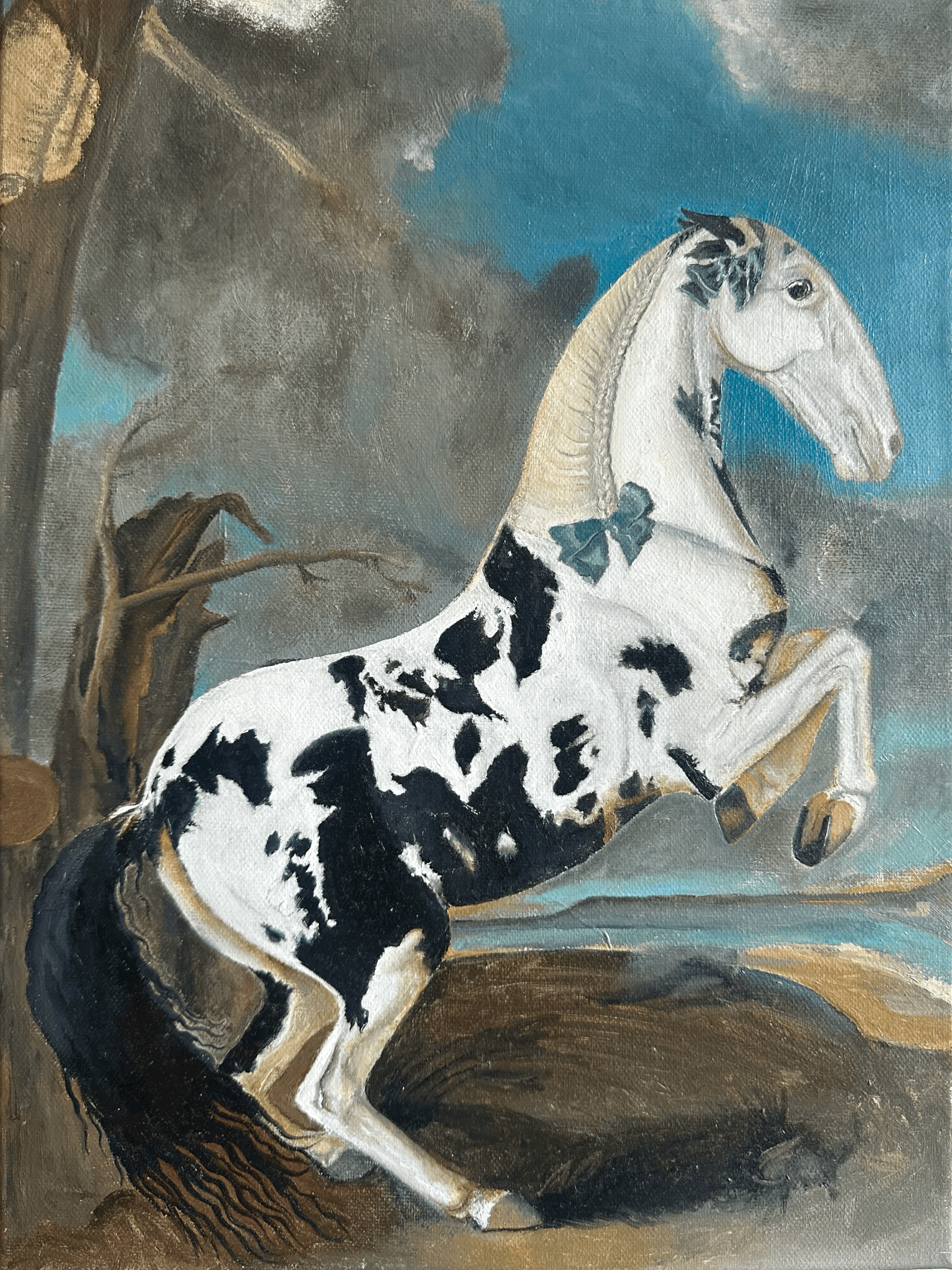 Piebald Horse Print