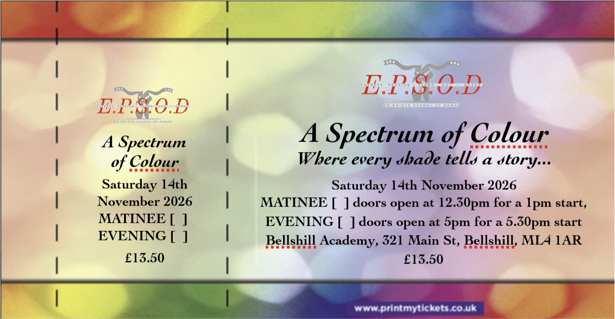 A Spectrum of Colour: Dance Show Tickets
