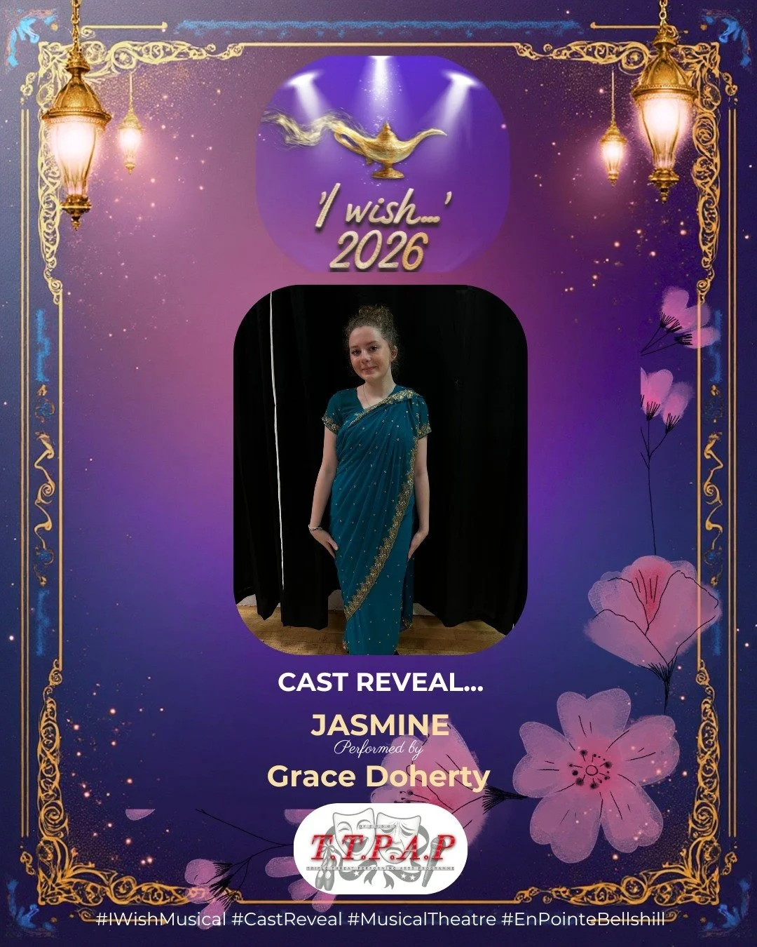 ✨ Meet Grace Doherty &mdash; our beautiful Jasmine.

Her grace, imagination, and gentle strength shines through every rehearsal. This role fits her perfectly, and we know she'll light up the stage. 💜✨

#IWish #CastAnnouncement #EnPointeSchoolOfDance