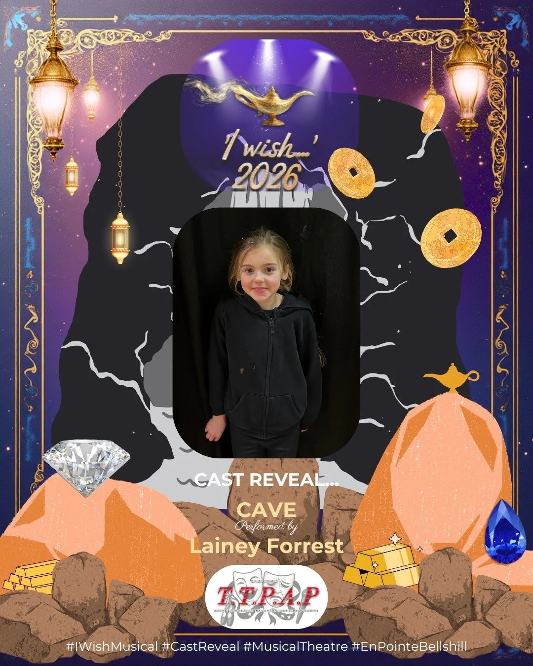✨ Step into the magic&hellip;

Lainey Forrest brings the mysterious Cave to life with her powerful speaking voice. A truly mysterious and dramatic role. 💜🪨

#IWish #CastReveal #notlongtogonow 
_____________________________________________
The Cave 