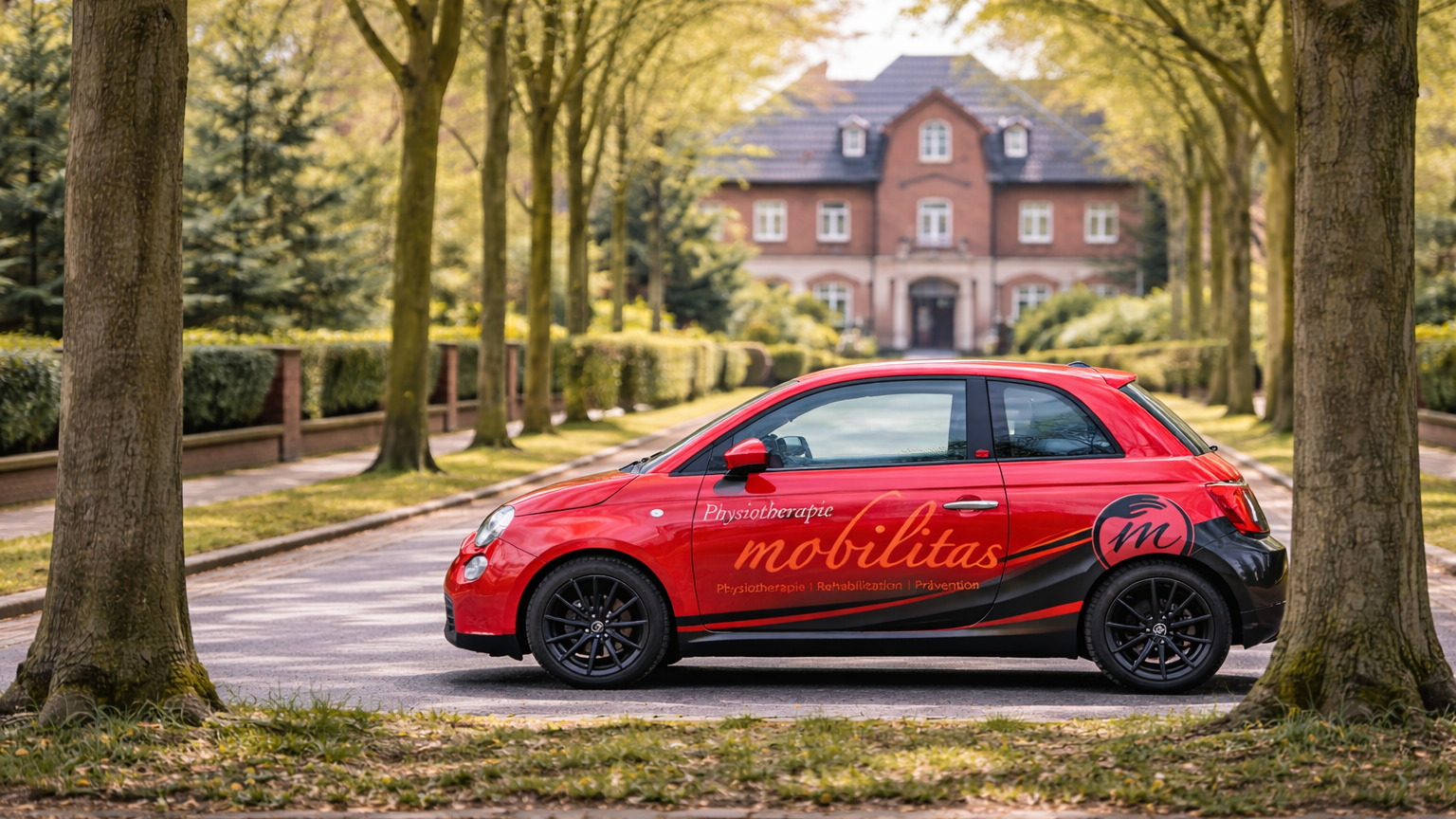 Hausbesuchsauto der Physiotherapie