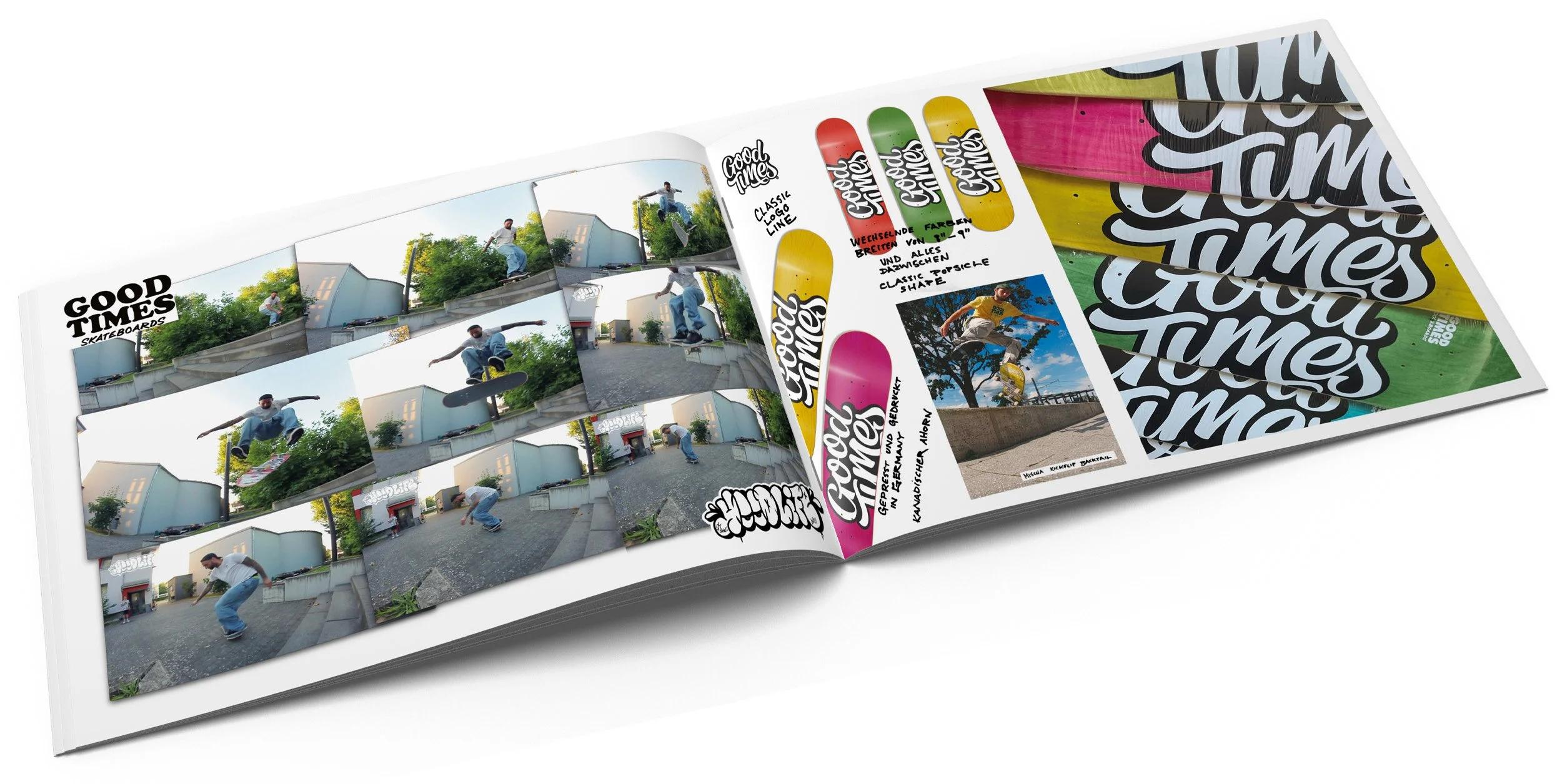 Produktkatalog für Good Times Skateboards
