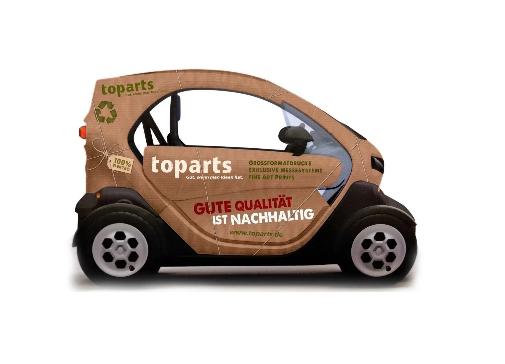 Fahrzeugdesign für Renault mit Firmenbeschriftung