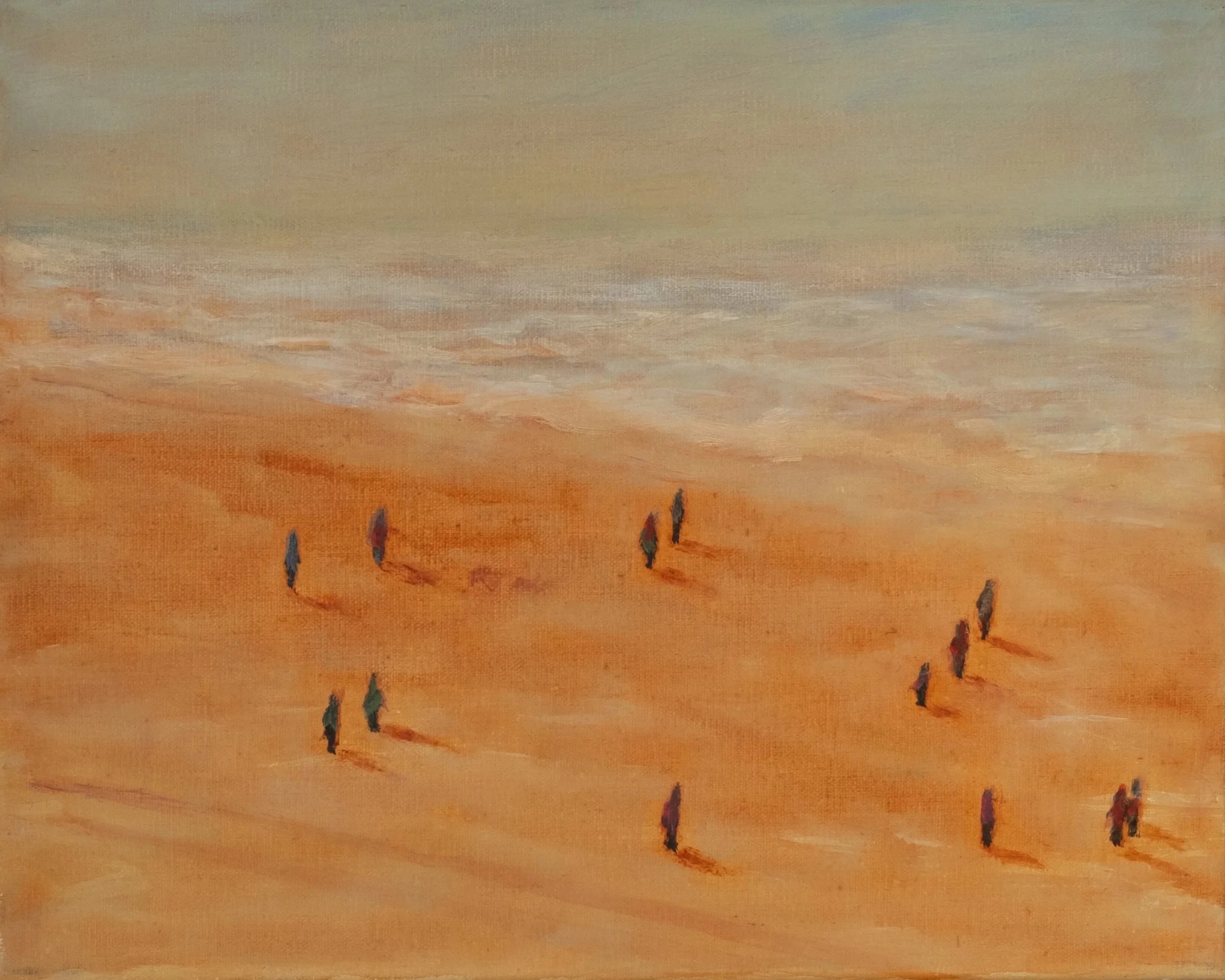 WALKING °2025 Acryl on canvas 24 x 30cm