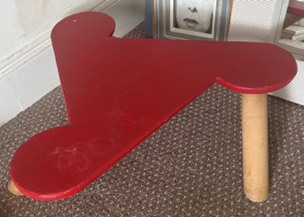 Red Leather Coffee Table