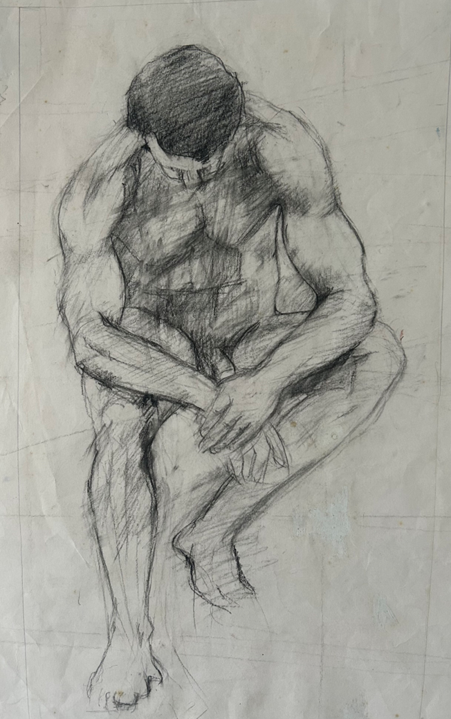 Model in Chinagraph Pencil- Dundee
