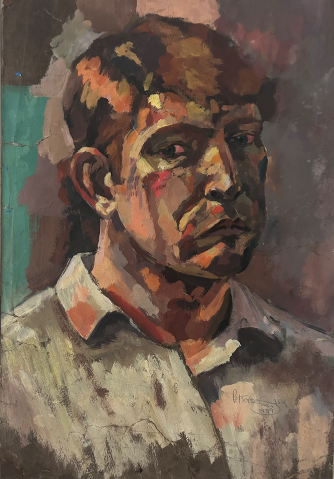Self Portrait in Acrylic