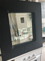 Pinstriped Mirror