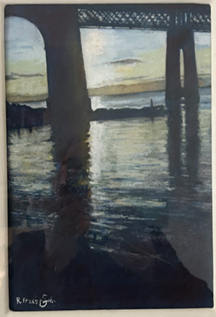 Late Sun Over The Tay Bridge Portrait Format