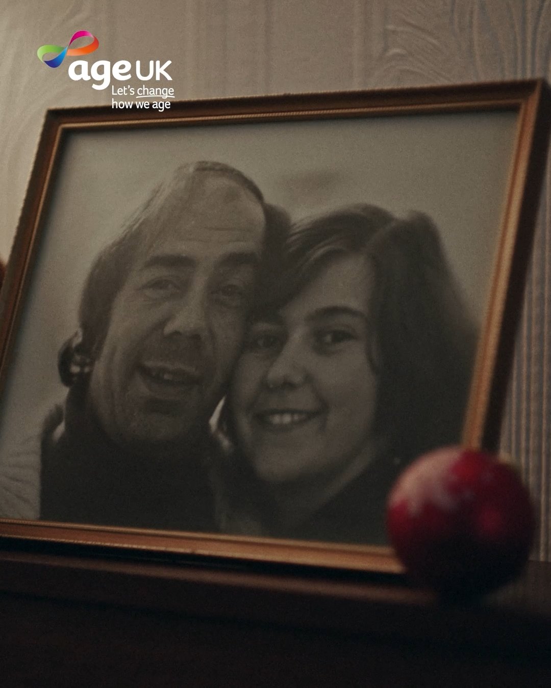 A picture of Sandra and her late husband, Age UK