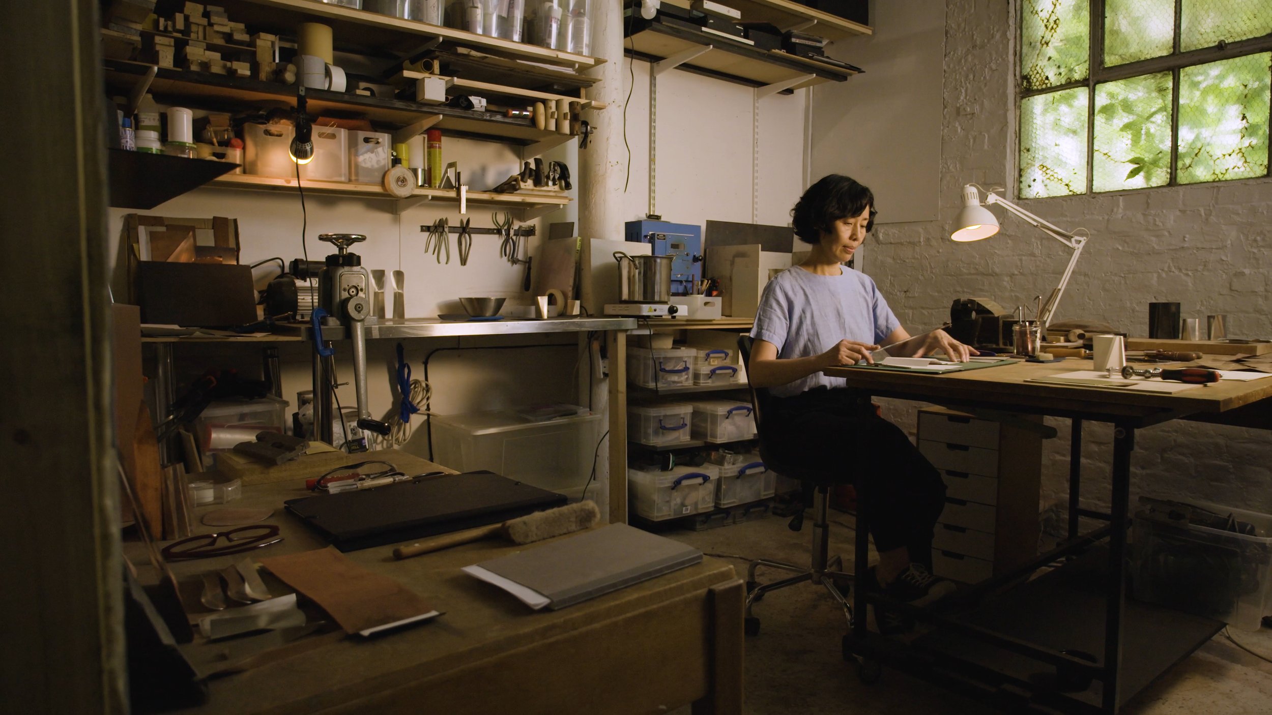 Kei Tominaga sits down in her workshop