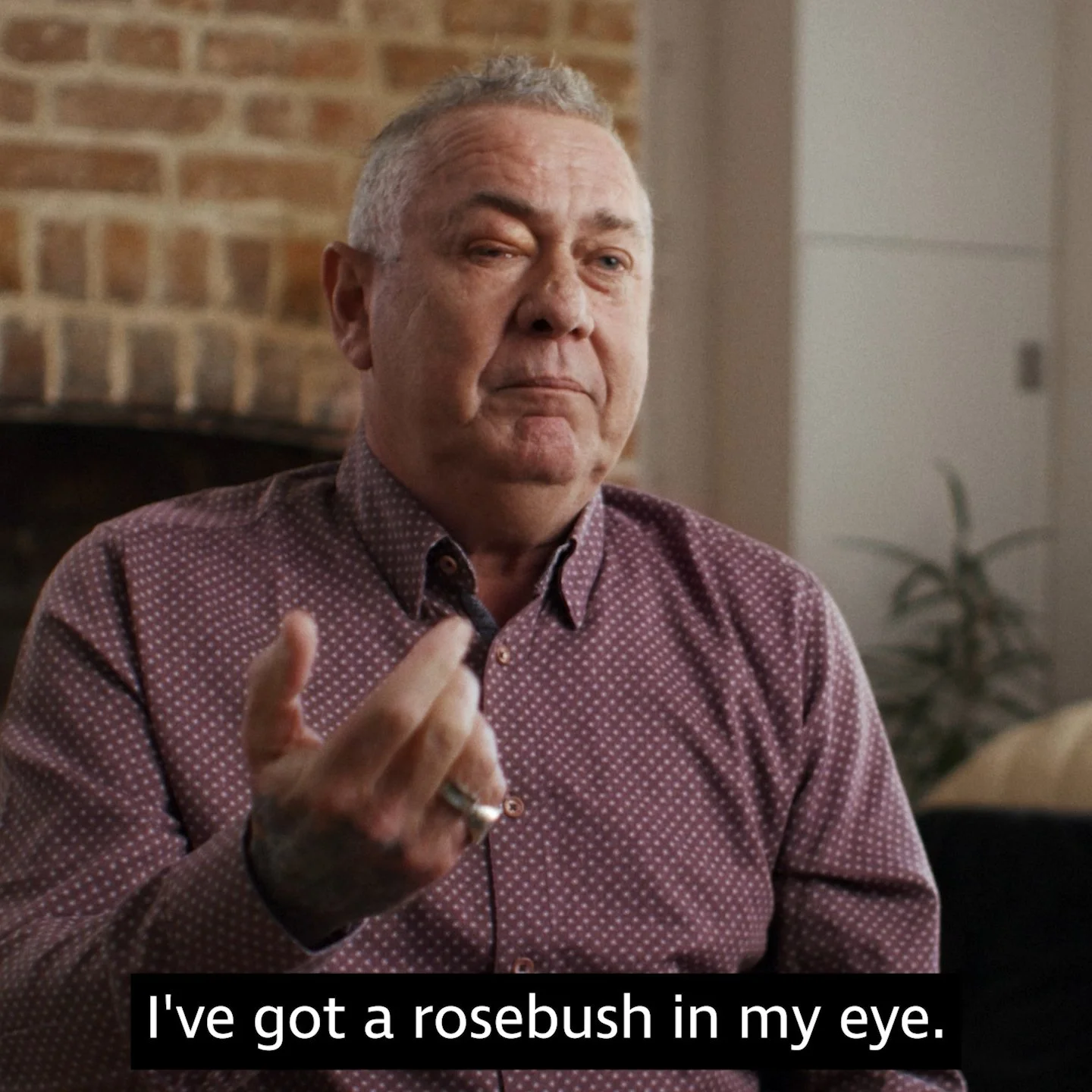 Pete during an interview, RNIB