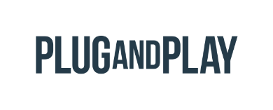 Logo of Plug and Play text in bold, uppercase letters on a white background.