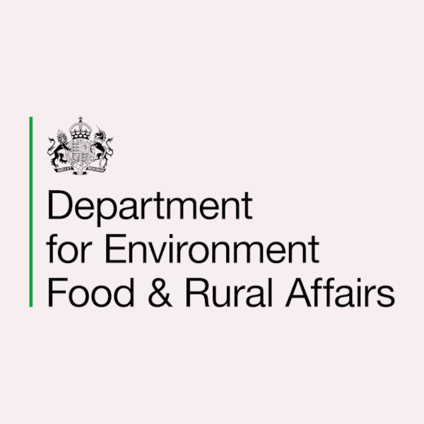 Logo and text for the Department for Environment Food & Rural Affairs.