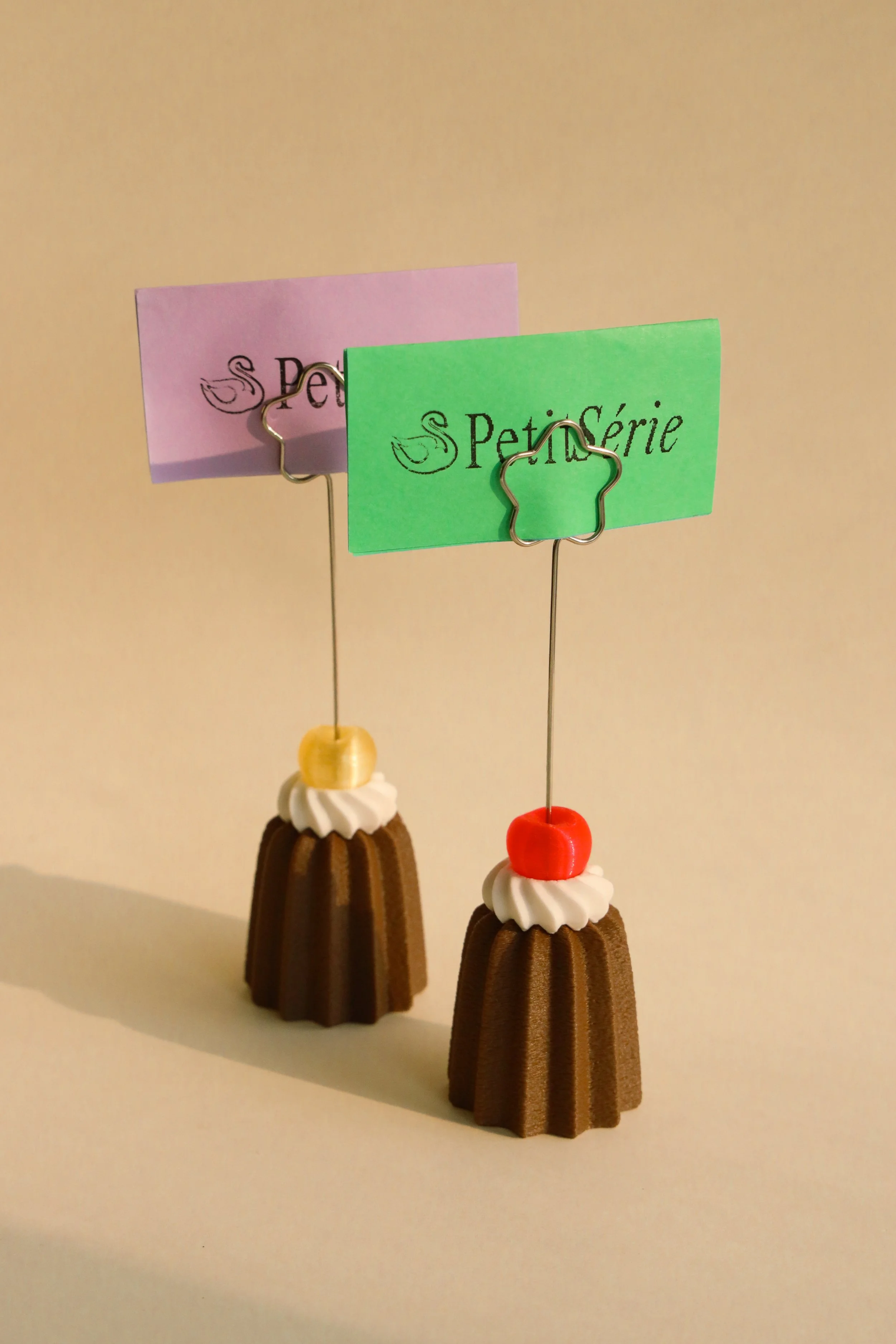 Canelé Memo Holder (Whipped Cream & Cherry Edition)