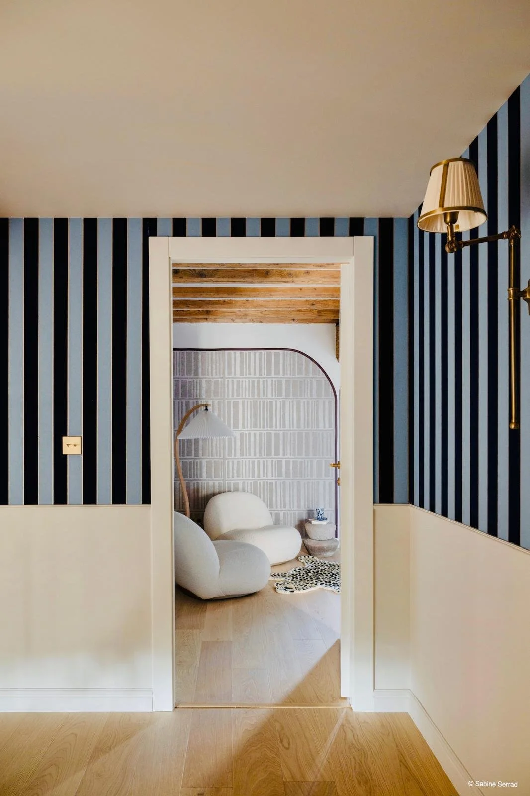 Coin chambre de l’Orangerie Lyon, espace intérieur au design contemporain pouvant être utilisé pour tournages ou shootings photo.