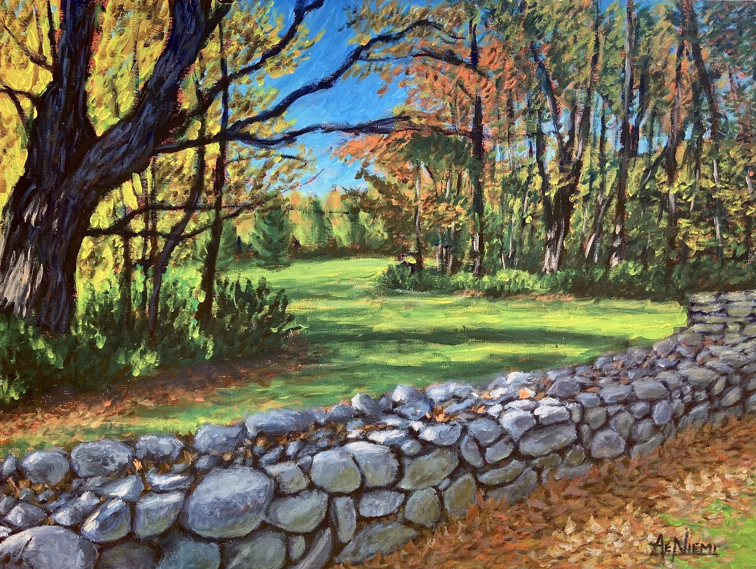 Fullam Hill Rock Wall View