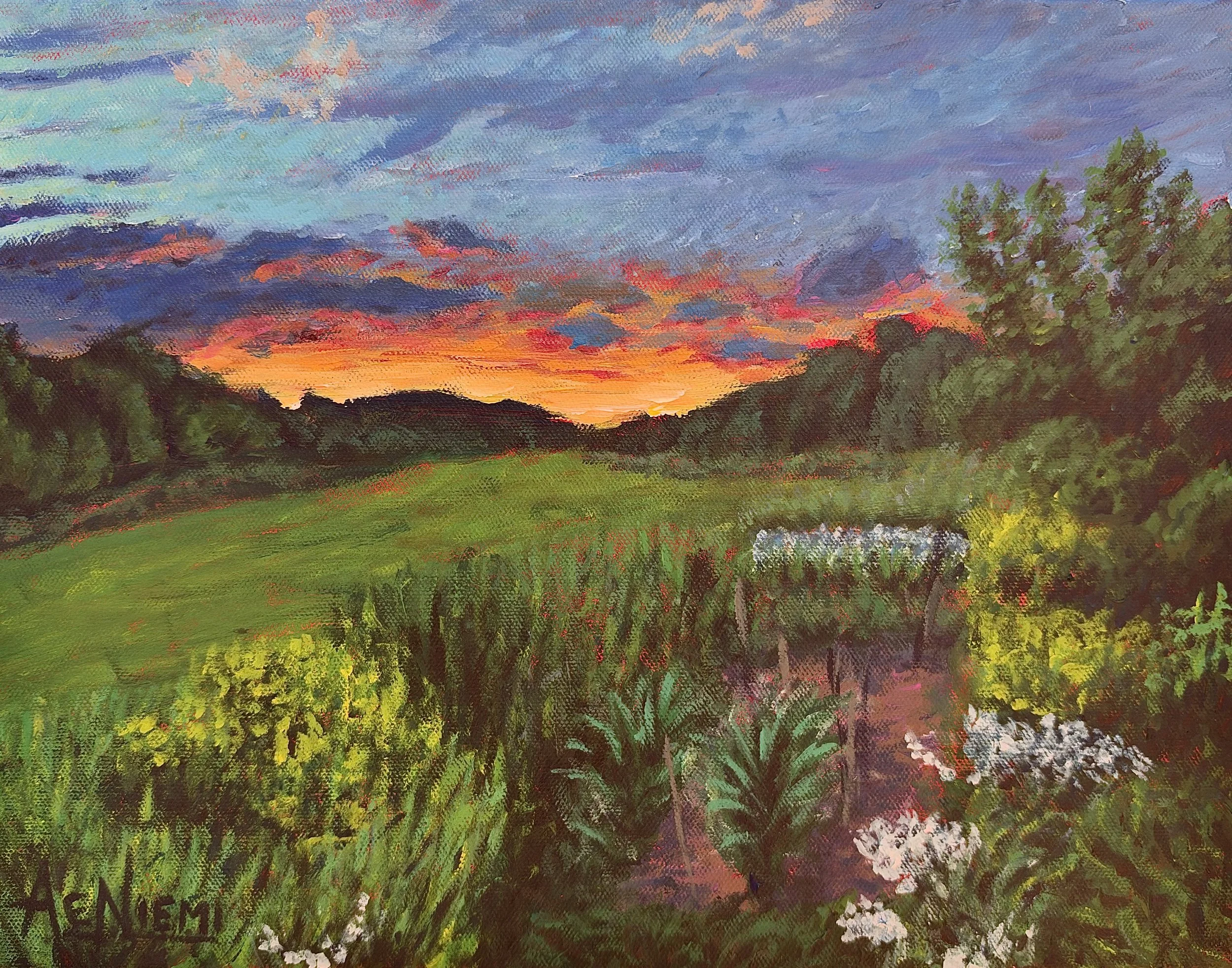 Sunset Over Shattuck Farm (SOLD)