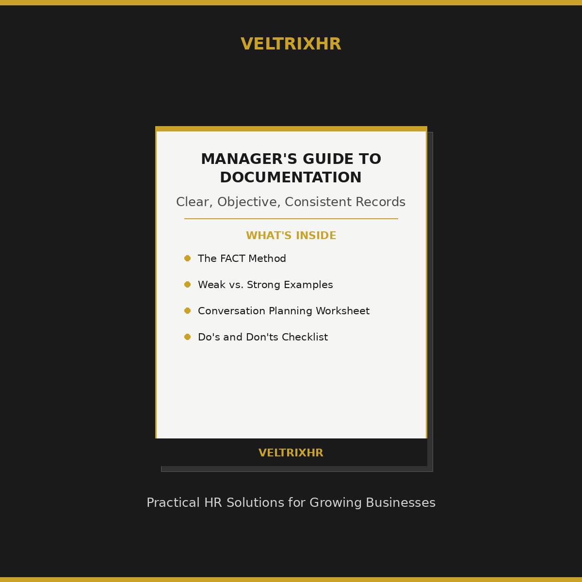 Manager's Guide to Employee Documentation