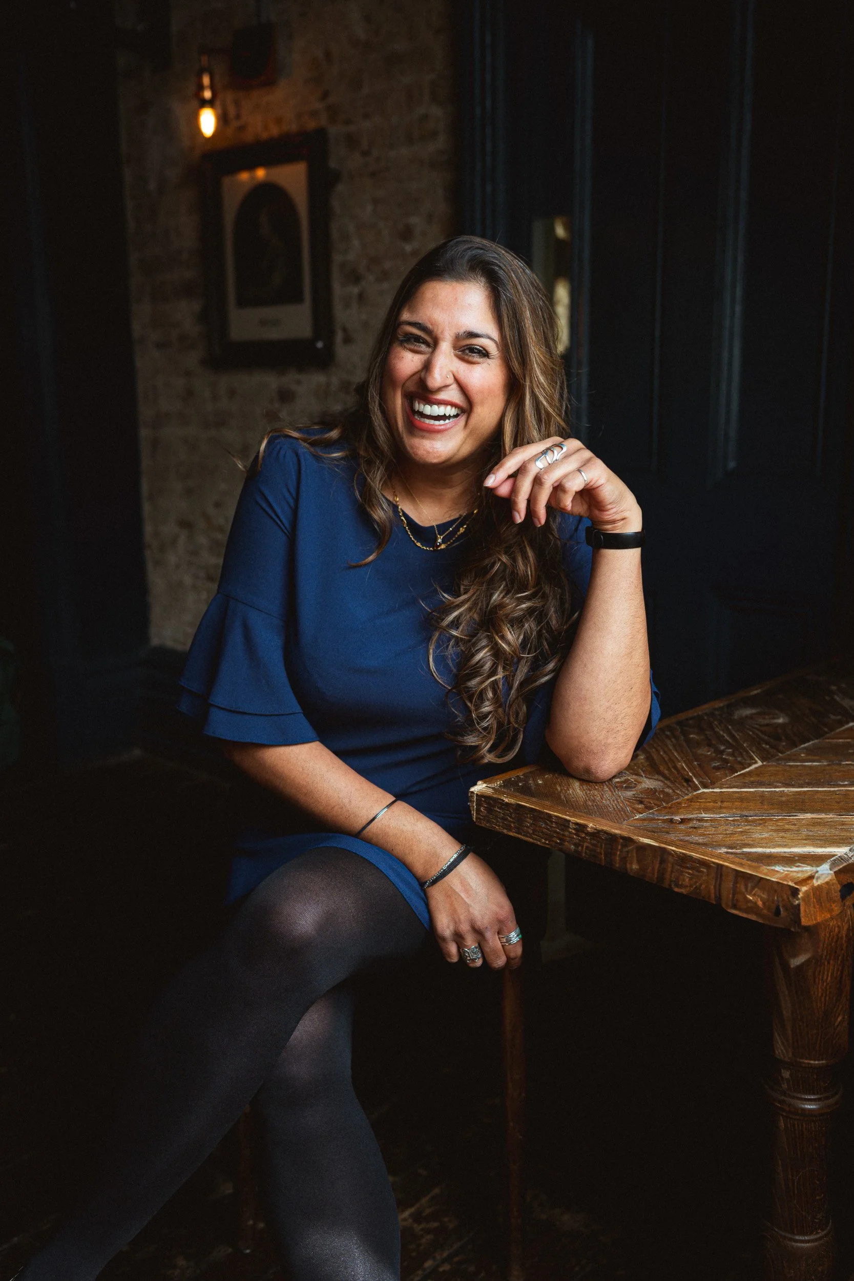 Portrait of a breathwork coach during a personal branding photoshoot in Hackney London