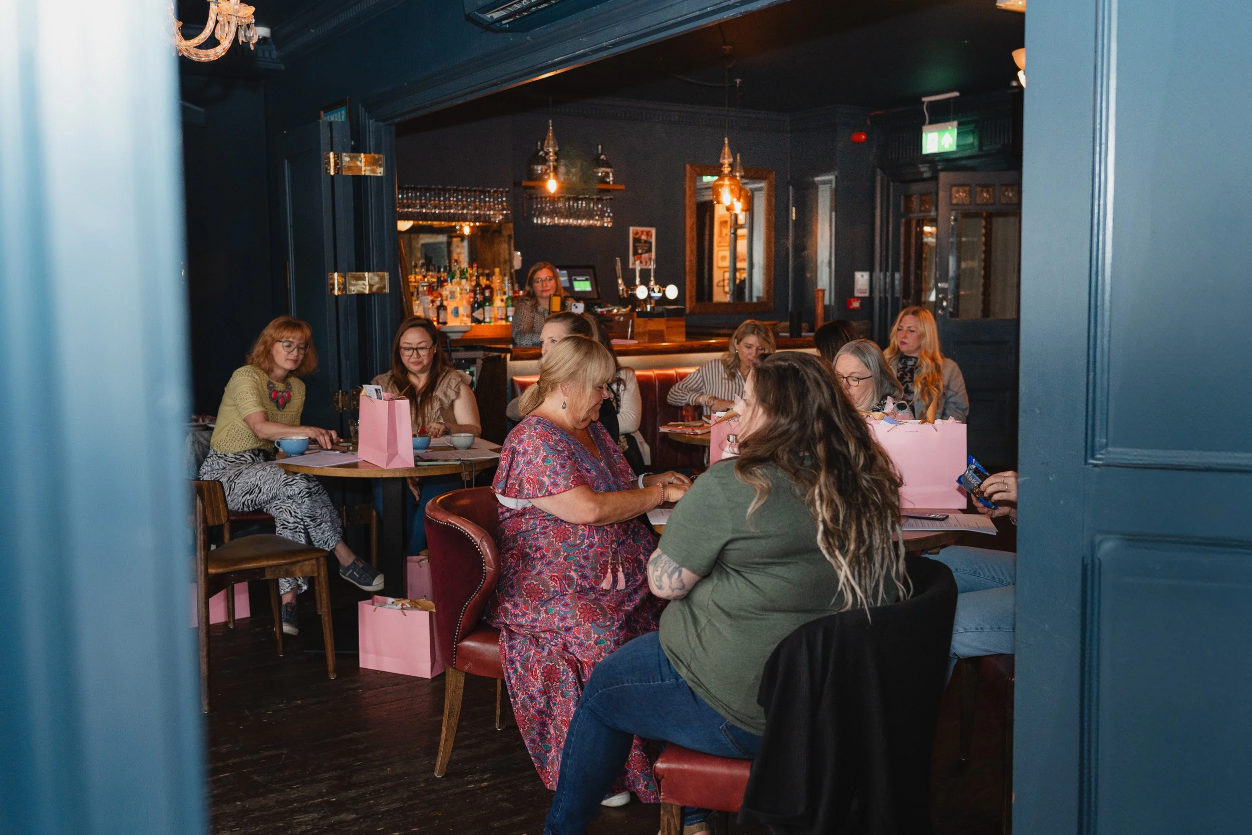 Attendees at a women in business workshop event photography in London 
