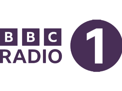 BBC Radio 1 logo with the number 1 in a purple circle.